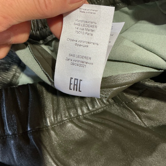 MAX & MOI khaki leather Leggings - Picture 9 of 9